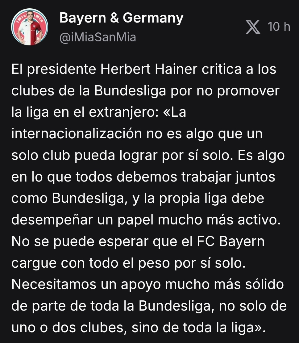 Herbert Hainer tiene razón.